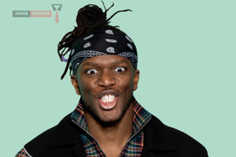 KSI posing energetically in a bold outfit and bandana, symbolizing his dynamic personality and diverse career highlighted in the blog post “KSI Net Worth.”