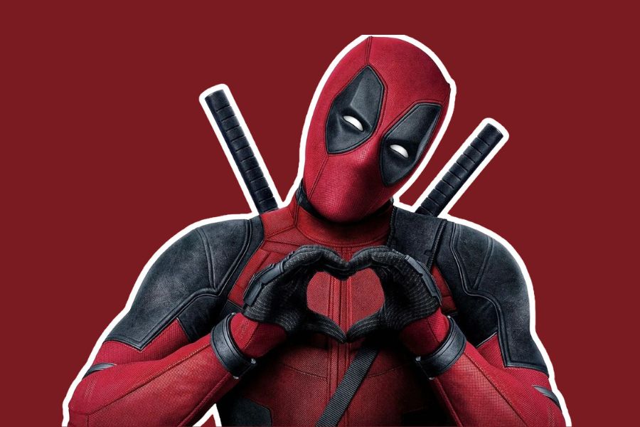 Deadpool character making a heart gesture, symbolizing Ryan Reynolds’ major earnings from Deadpool’s box office success